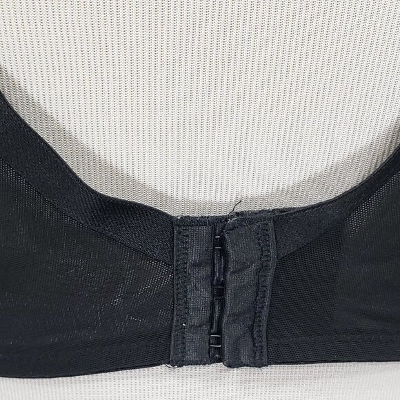 Cacique  Black Tan Lace Underwire Bra  NO PADDING Size 40C   Back Closure - Picture 5 of 5